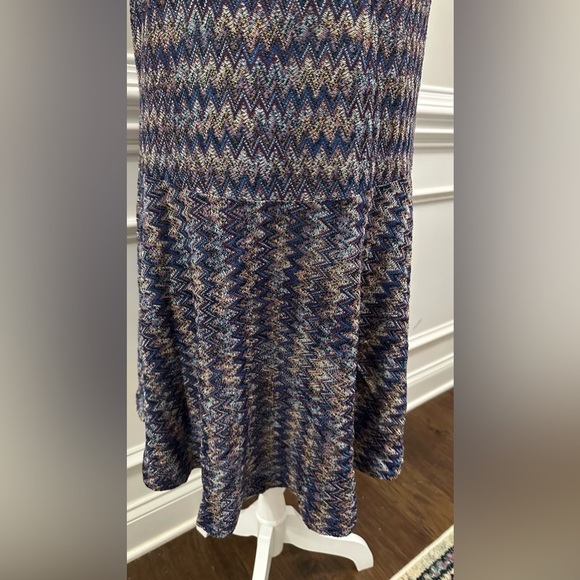 Maeve Anthropologie Westwater Knit Dress chevron sz S - Picture 6 of 10